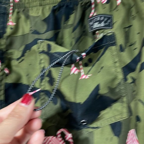 Nitrous Black Camo Swim Trunk Small - Picture 8 of 11